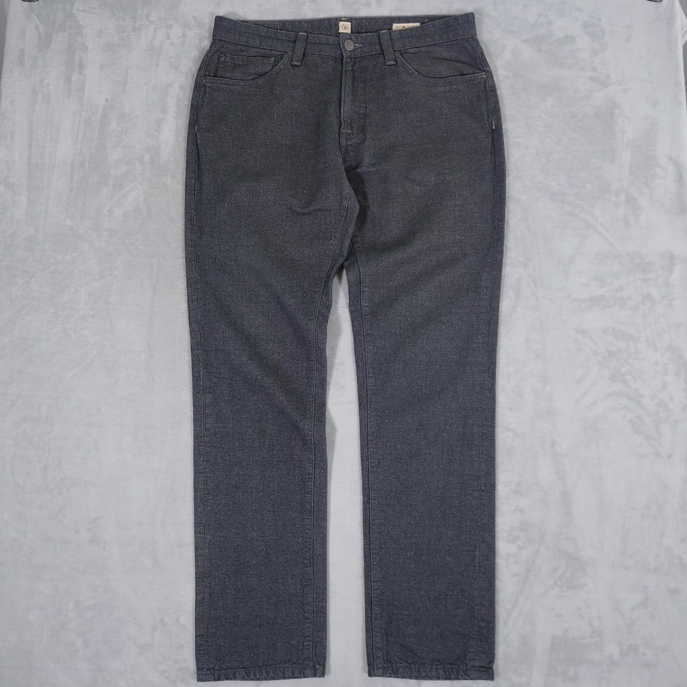 Agave Denim Hand Crafted Pants No. 11 Classic Mens 35X34 Gray Made In USA